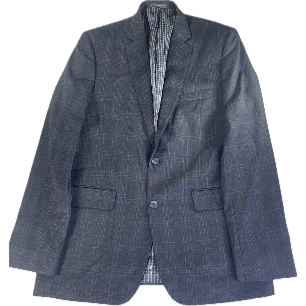 Joseph Abboud JOE Black/Gray/Maroon Blazer 42L SportCoat Casual Suit Jacket
